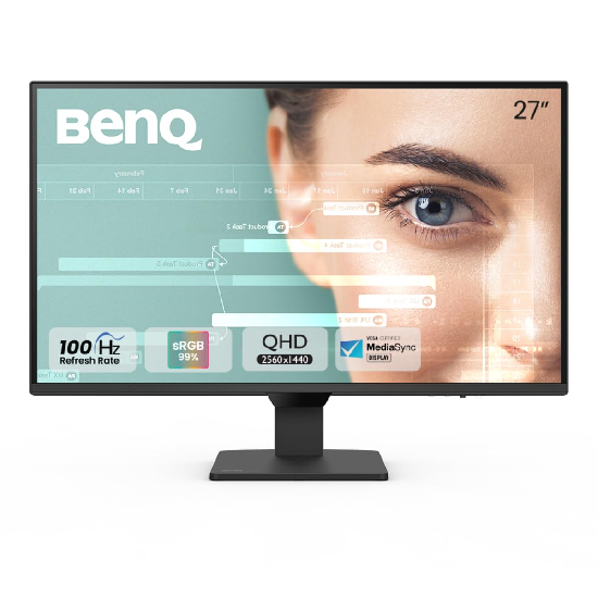 BenQ 27 Inch 2K QHD IPS Monitor 100Hz - Black